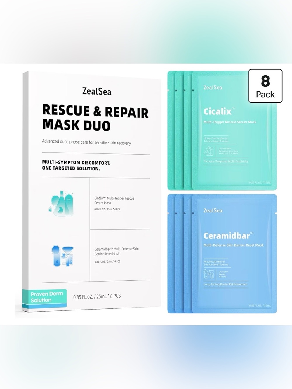 Zealsea Rescue and Repair Mask Duo 8PCS